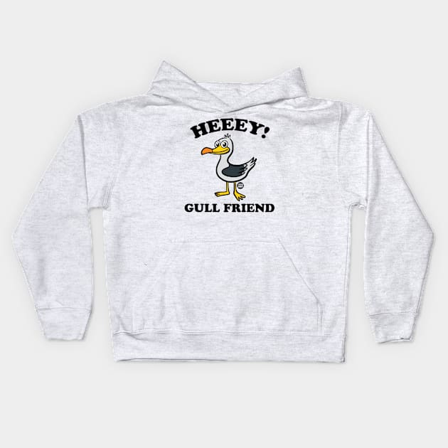 GULL FRIEND Kids Hoodie by toddgoldmanart